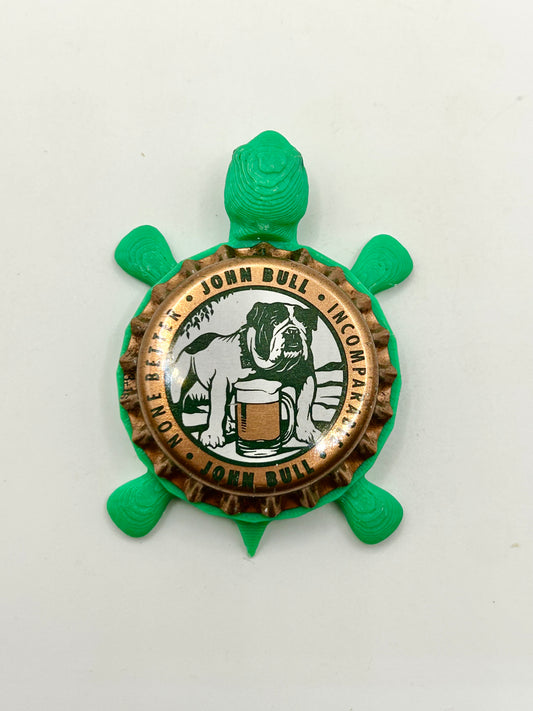 John Bull Brewing (Bulldog) - Bottle Cap Magnet Turtle