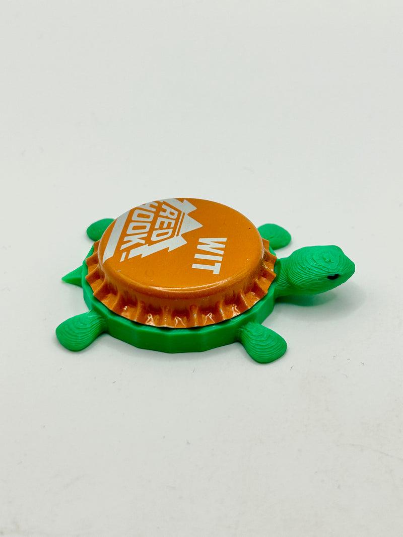 Red Hook Wit - Bottle Cap Magnet Turtle Shell Shocked Art
