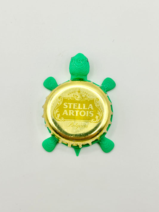 Stella Artois (Gold) - Bottle Cap Magnet Turtle