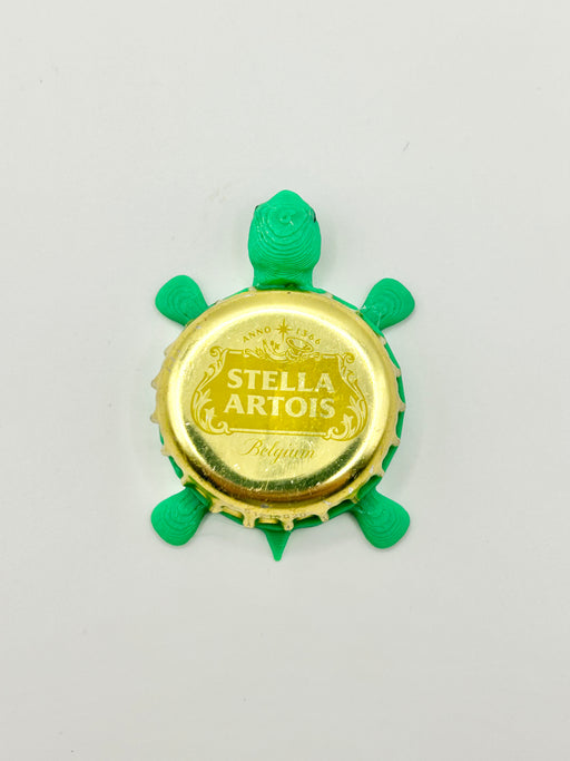 Stella Artois (Gold) - Bottle Cap Magnet Turtle Shell Shocked Art