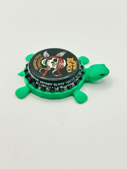 Jack Black’s Soda - Bottle Cap Magnet Turtle Shell Shocked Art
