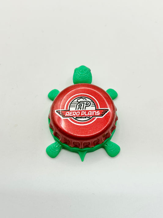 Aero Plains Brewing - Bottle Cap Magnet Turtle