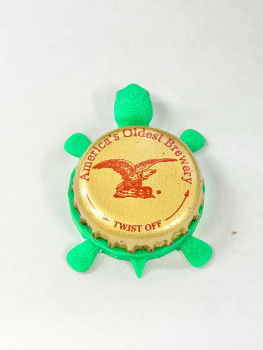 Yuengling Lager - Bottle Cap Magnet Turtle Shell Shocked Art