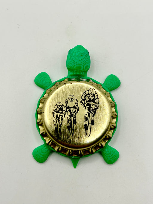 Evansville Brewing - Bottle Cap Magnet Turtle Shell Shocked Art