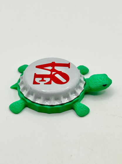 Love Park - Bottle Cap Magnet Turtle Shell Shocked Art