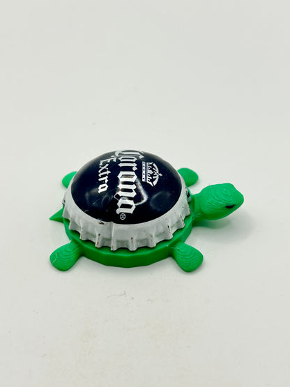 Corona Extra (Dome Shell) - Bottle Cap Magnet Turtle Shell Shocked Art