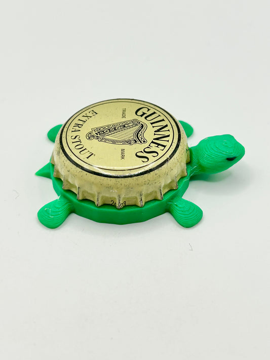 Guinness Extra Stout (Vintage) - Bottle Cap Magnet Turtle