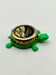 Lake Louie Brewing - Bottle Cap Magnet Turtle Shell Shocked Art