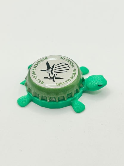 Muskoka Brewing (Green) - Bottle Cap Magnet Turtle Shell Shocked Art