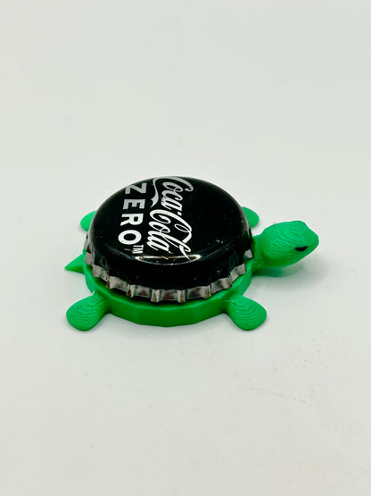 Coca Cola Zero (Large Text) - Bottle Cap Magnet Turtle Shell Shocked Art