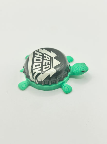Red Hook Black - Bottle Cap Magnet Turtle Shell Shocked Art