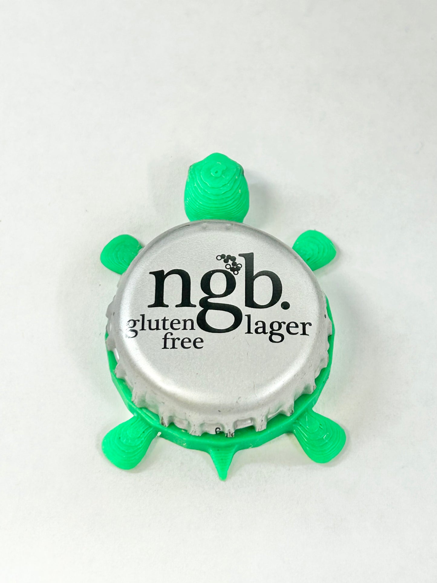 ngb lager (gluten free) Joseph Huber Brewing - Bottle Cap Magnet Turtle