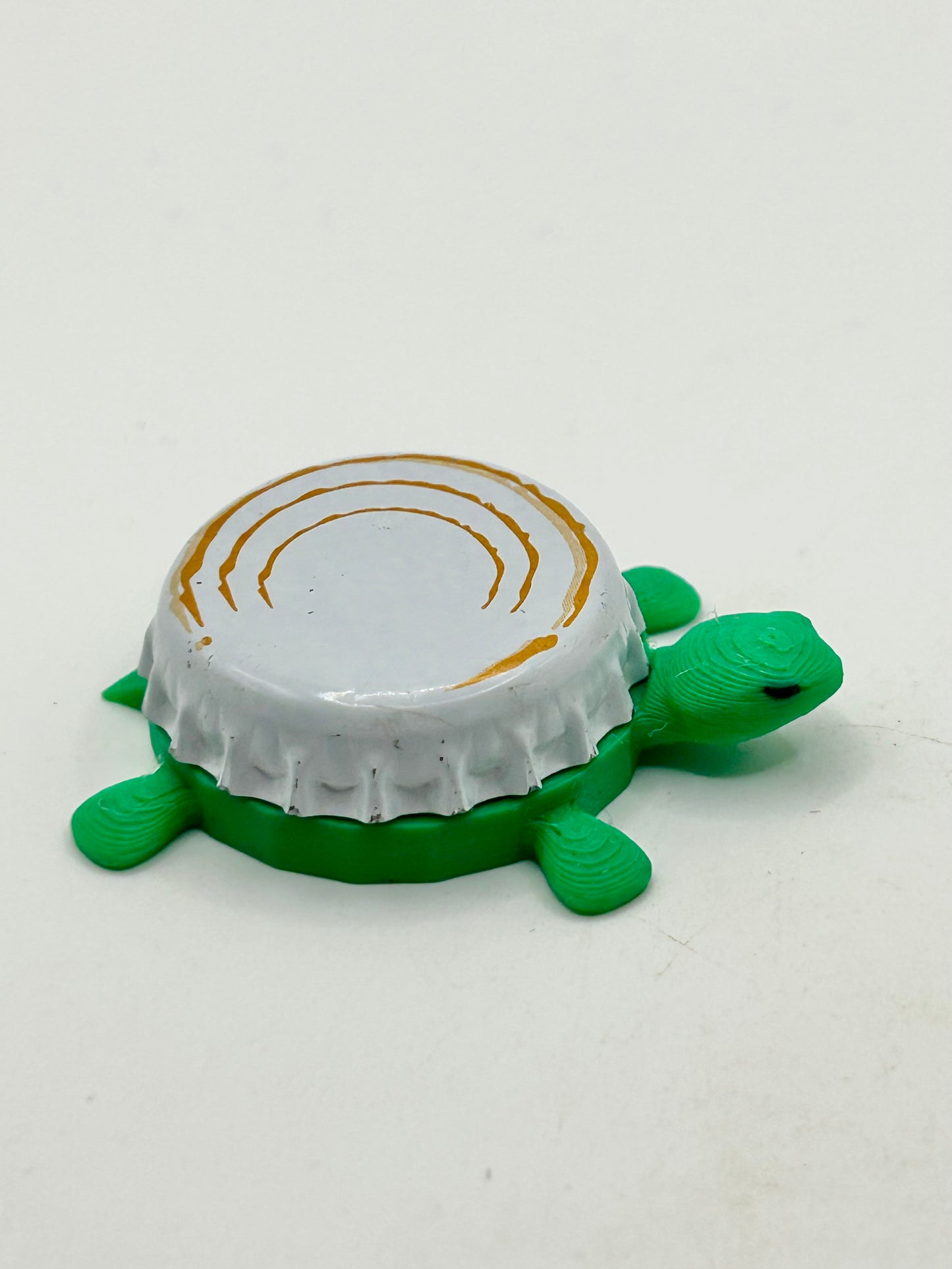 Triple C Brewing - Bottle Cap Magnet Turtle Shell Shocked Art