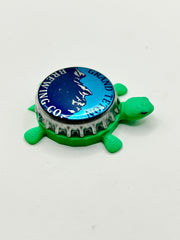 Grand Teton Brewing - Bottle Cap Magnet Turtle Shell Shocked Art