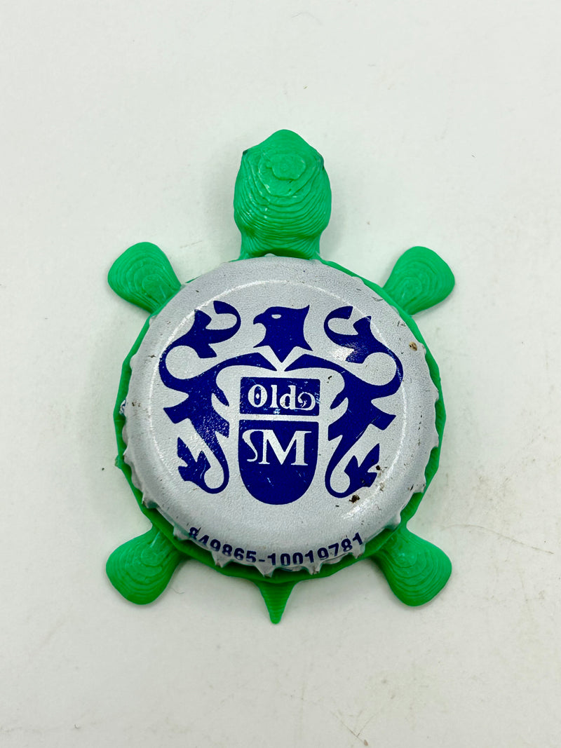 Old Milwaukee (Vintage Blue) - Bottle Cap Magnet Turtle Shell Shocked Art