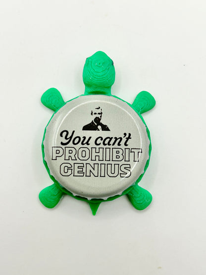 Henry Weinhard’s Root Beer - Bottle Cap Magnet Turtle Shell Shocked Art