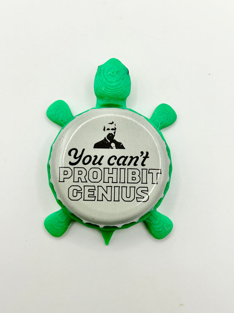 Henry Weinhard’s Root Beer - Bottle Cap Magnet Turtle Shell Shocked Art