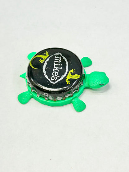 Mikes Hard Lemonade (Rare Gecko Design) - Bottle Cap Magnet Turtle Shell Shocked Art