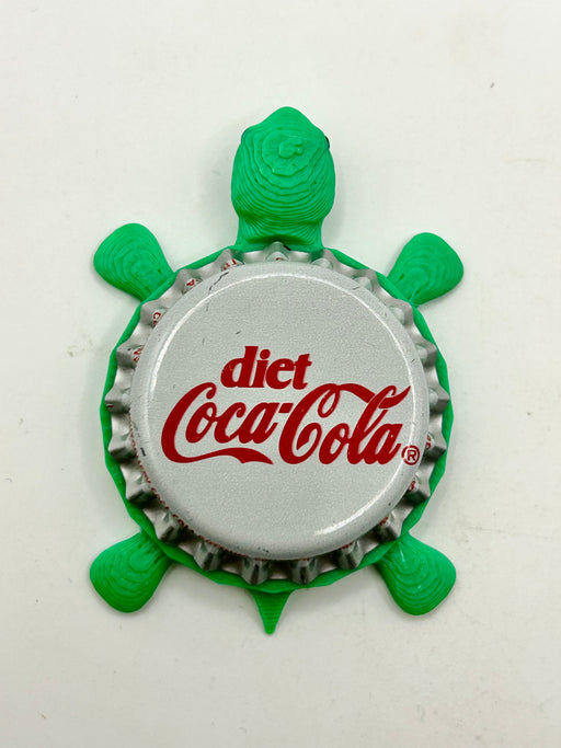Diet Coca-Cola (Vintage) - Bottle Cap Magnet Turtle Shell Shocked Art