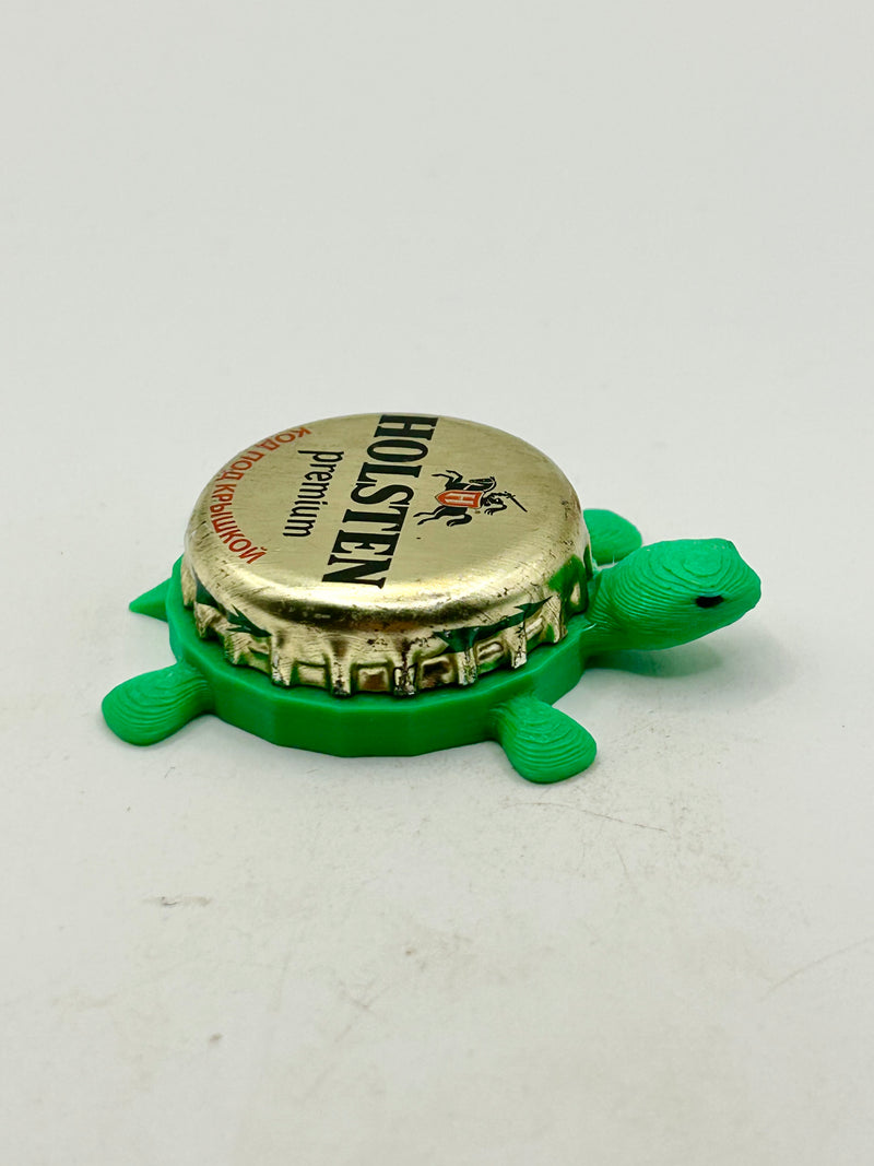 Holsten Premium Brewing - Bottle Cap Magnet Turtle Shell Shocked Art