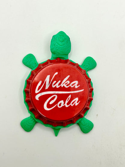 Nuka Cola (Fallout) - Bottle Cap Magnet Turtle Shell Shocked Art