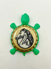 Wild Horse Hard Cider (Seven Sisters) - Bottle Cap Magnet Turtle Shell Shocked Art