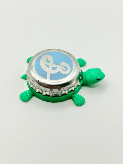 Brooklyn Beer (Light Blue Background) - Bottle Cap Magnet Turtle Shell Shocked Art