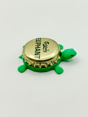 Carlsberg Elephant Pilsner - Bottle Cap Magnet Turtle Shell Shocked Art