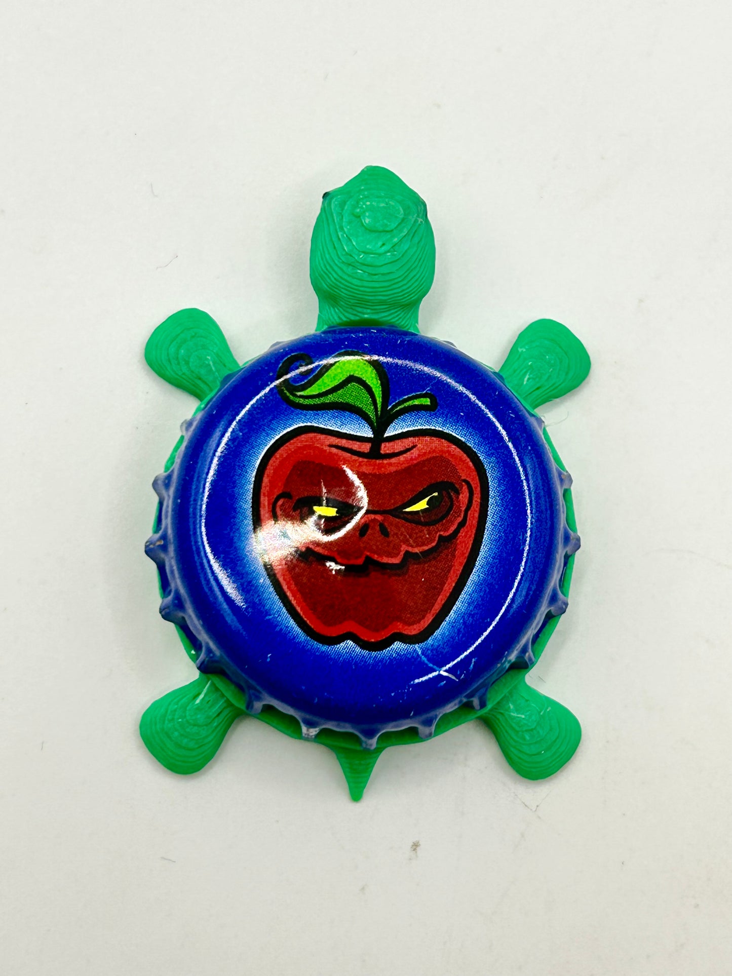Wicked Grove Hard Cider - Bottle Cap Magnet Turtle Shell Shocked Art