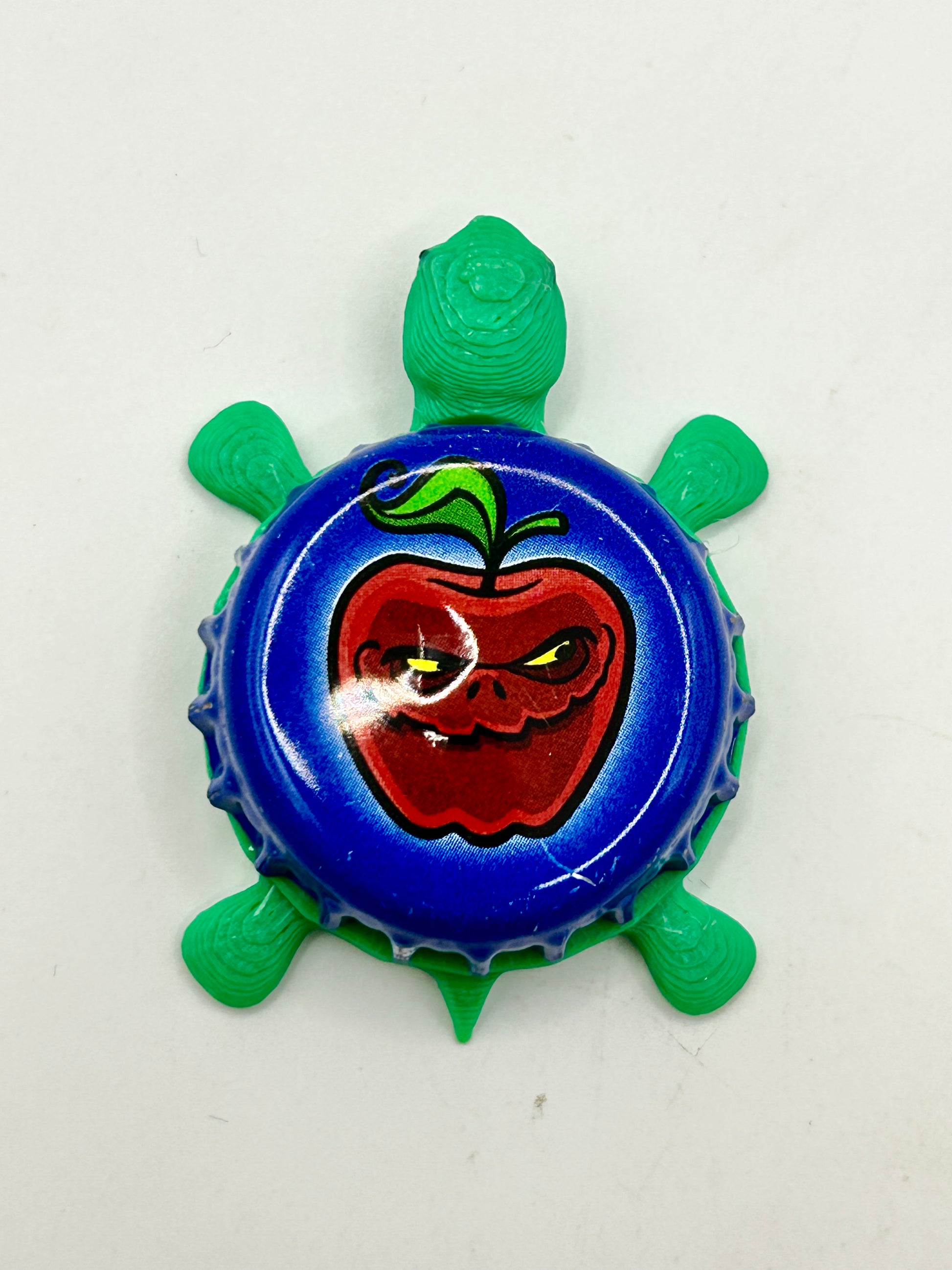 Wicked Grove Hard Cider - Bottle Cap Magnet Turtle Shell Shocked Art