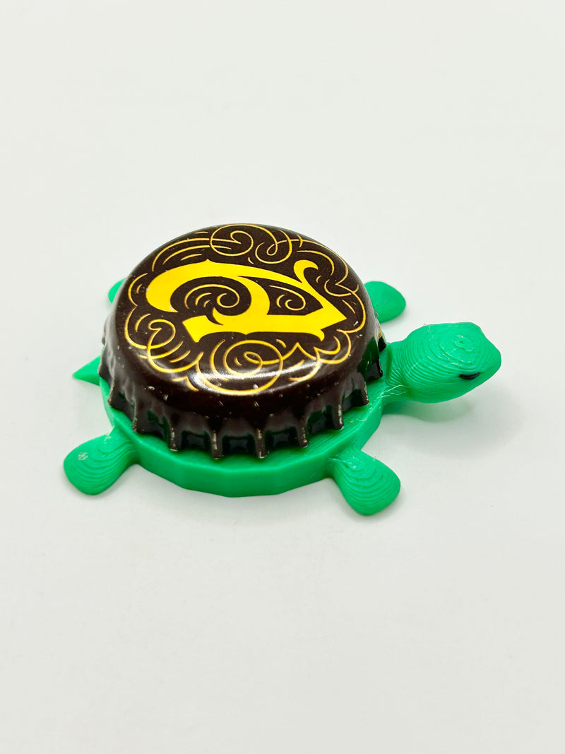 Almanac Beer Co (Letter A) - Bottle Cap Magnet Turtle Shell Shocked Art