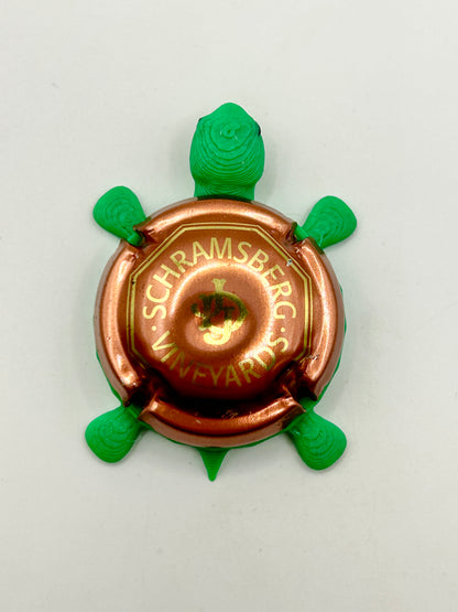 Schramsberg Vineyards (Copper) - Bottle Cap Magnet Turtle