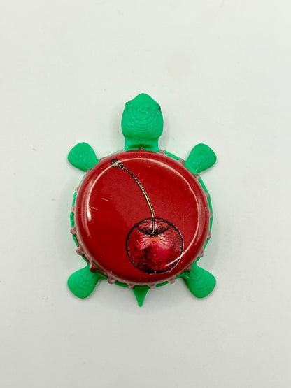 Bell's Cherry Stout - Bottle Cap Magnet Turtle Shell Shocked Art