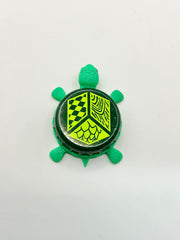 Jack’s Abby Brewing - Bottle Cap Magnet Turtle Shell Shocked Art