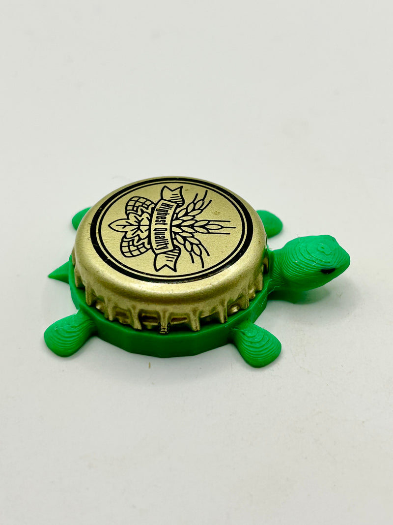 Blitz Weinhard Brewing (Highest Quality) - Bottle Cap Magnet Turtle Shell Shocked Art