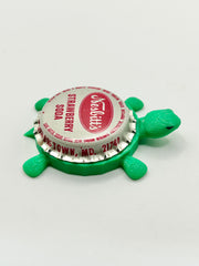 Nesbitt’s Strawberry Soda - Bottle Cap Magnet Turtle Shell Shocked Art