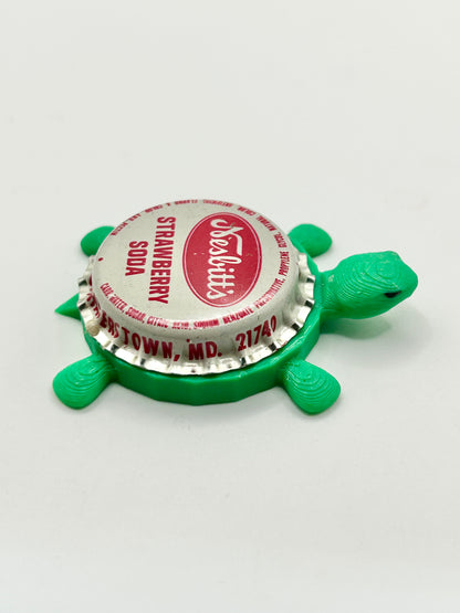 Nesbitt’s Strawberry Soda - Bottle Cap Magnet Turtle Shell Shocked Art