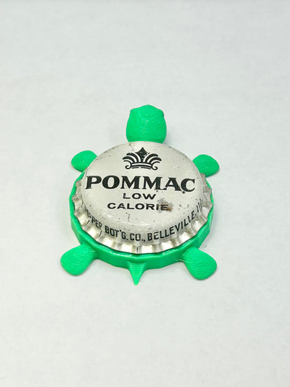Pommac Low Calorie (Vintage) - Bottle Cap Magnet Turtle Shell Shocked Art