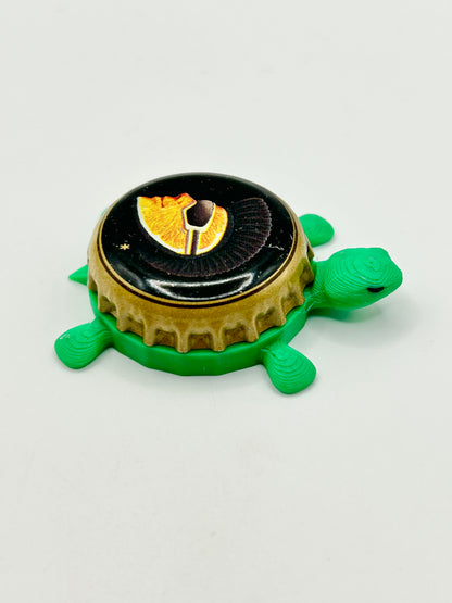 Shock Top Wedgehead - Bottle Cap Magnet Turtle Shell Shocked Art