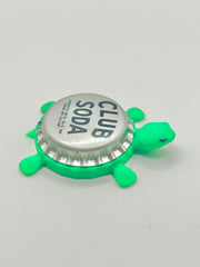 Club Soda (Vintage) - Bottle Cap Magnet Turtle Shell Shocked Art
