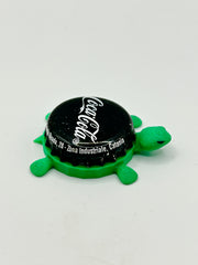 Coca Cola (Black) - Bottle Cap Magnet Turtle Shell Shocked Art