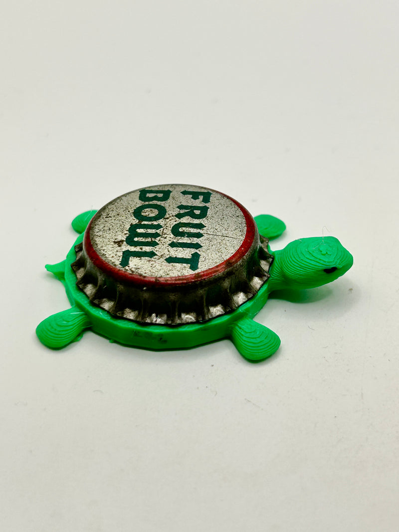 Fruit Bowl (Vintage) - Bottle Cap Magnet Turtle Shell Shocked Art