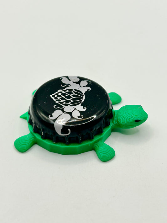 Wicked Weed (Black) - Bottle Cap Magnet Turtle