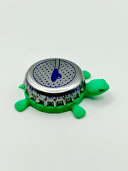 UFO White Beer (Flying) - Bottle Cap Magnet Turtle Shell Shocked Art