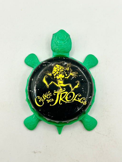 Cuvée des Trolls - Bottle Cap Magnet Turtle Shell Shocked Art
