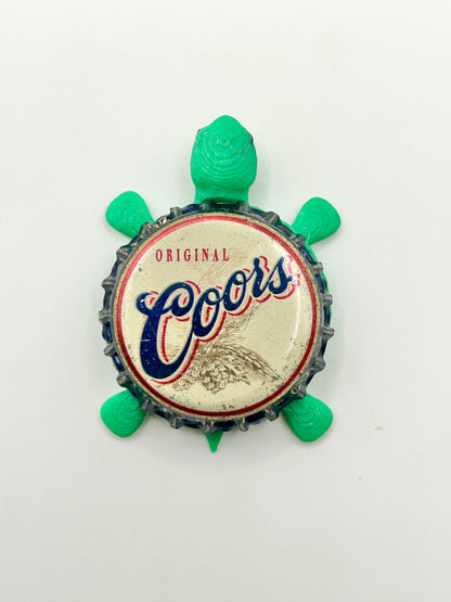 Coors Original - Bottle Cap Magnet Turtle Shell Shocked Art