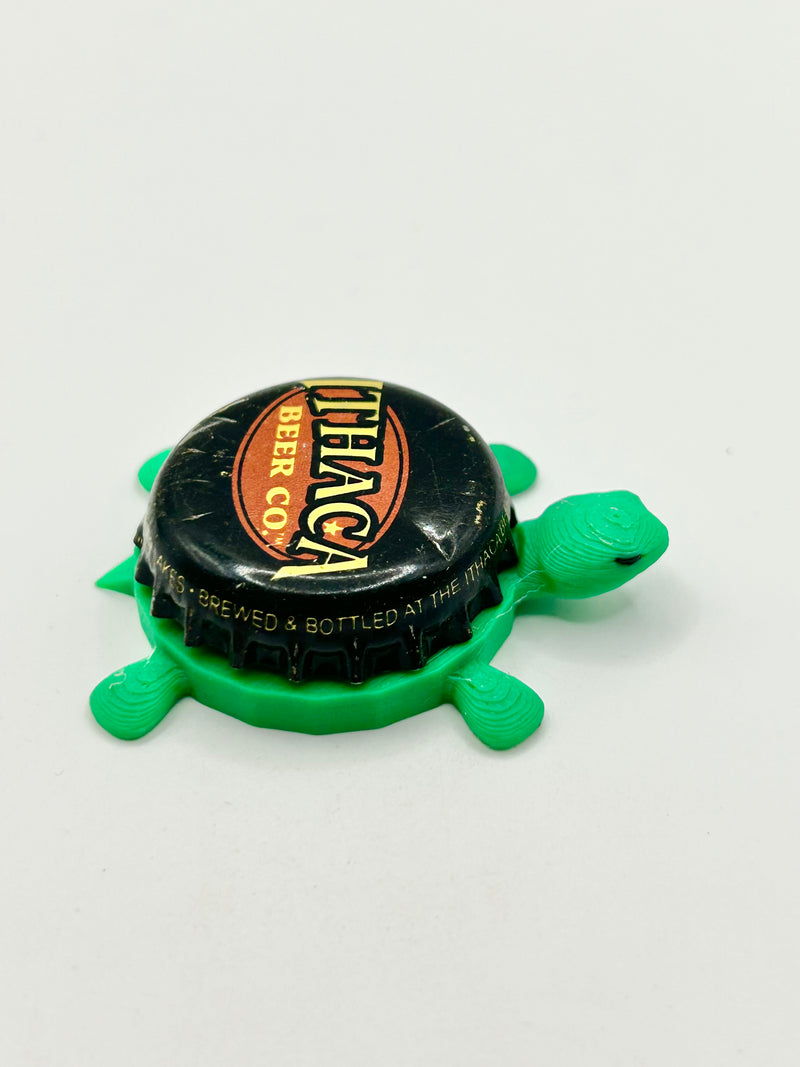 Ithaca Beer (Vintage) - Bottle Cap Magnet Turtle Shell Shocked Art