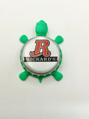 Rickard’s Red Beer - Bottle Cap Magnet Turtle Shell Shocked Art