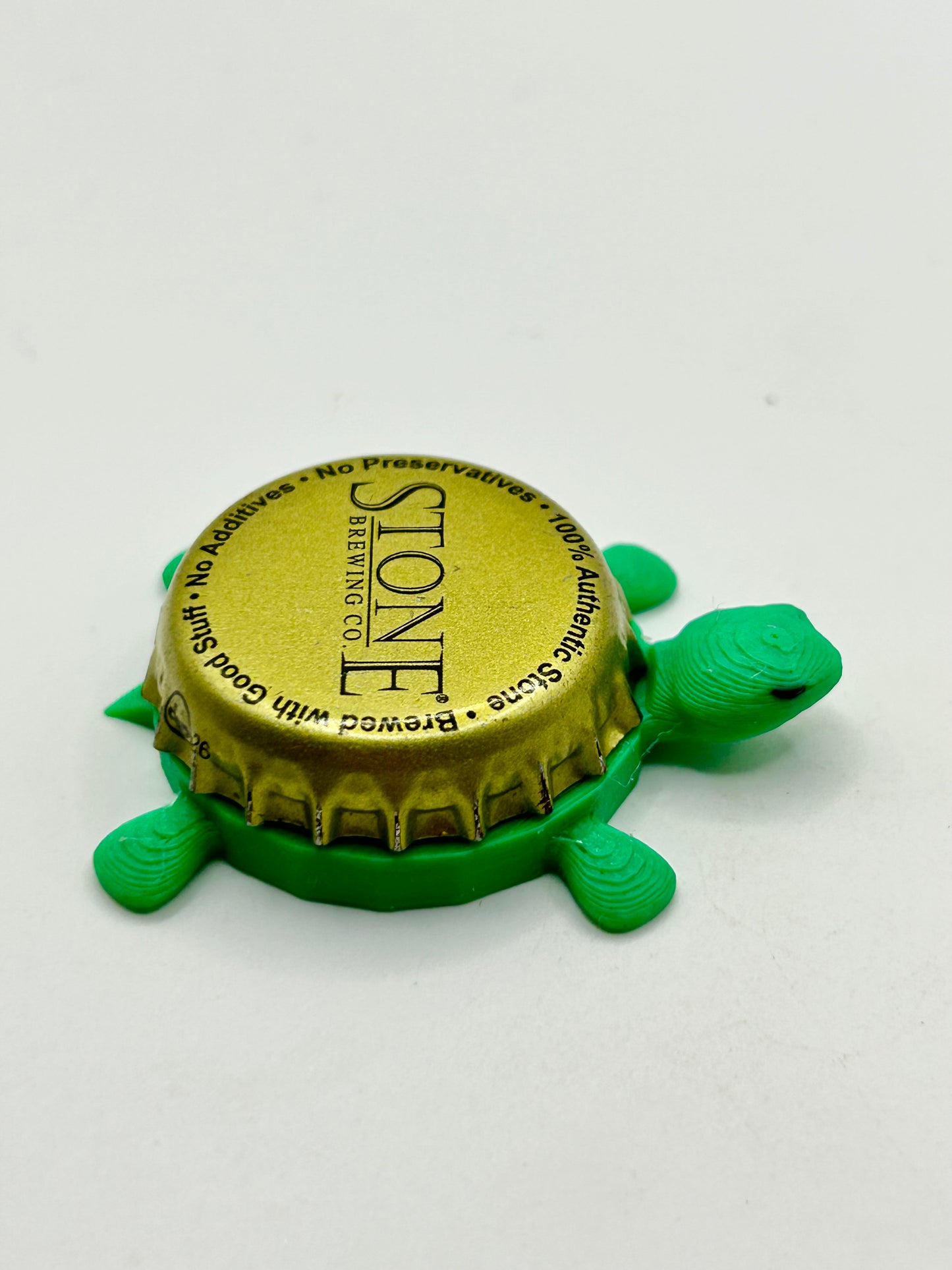 Stone Brewing (Vintage) - Bottle Cap Magnet Turtle
