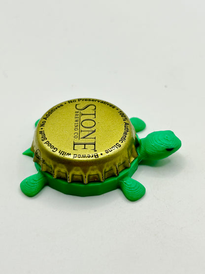Stone Brewing (Vintage) - Bottle Cap Magnet Turtle Shell Shocked Art